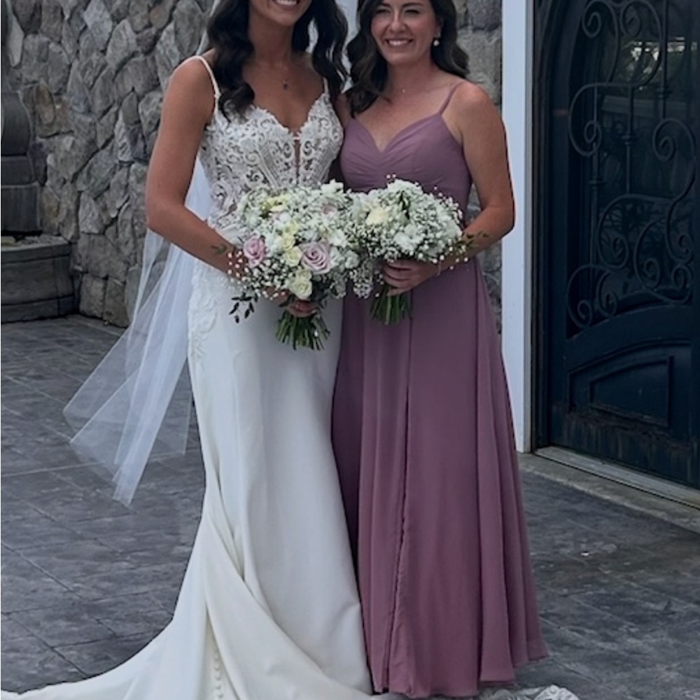 Azazie Dani Dusty Mauve Bridesmaid Dress